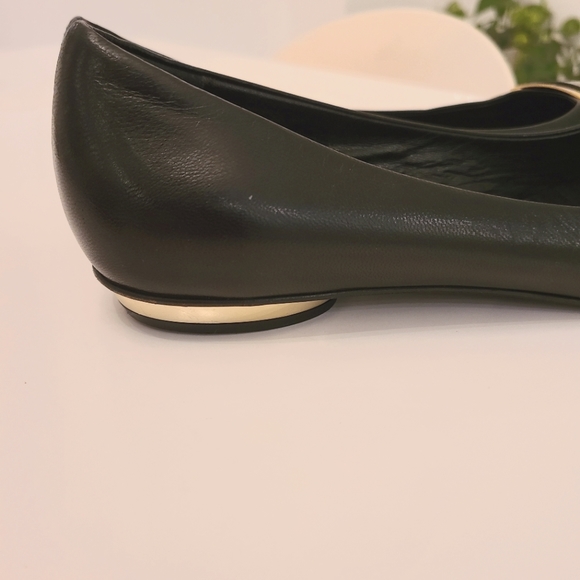 Bellofatto Made in Italy Black and Gold Leather shoes Size 6 - Picture 3 of 14